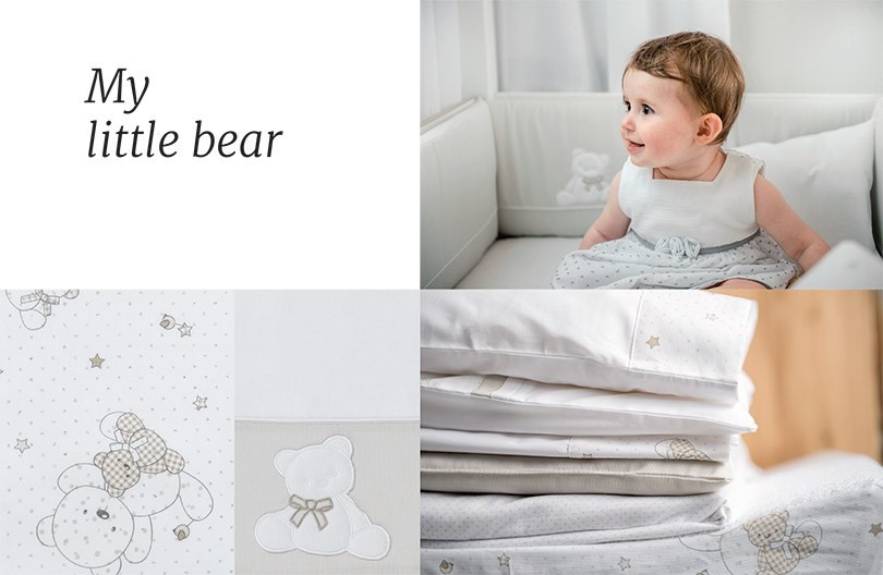2 PEZZI Cotone per Bambini Copripiumino federa per culla/lettino/letto Junior-Bears 